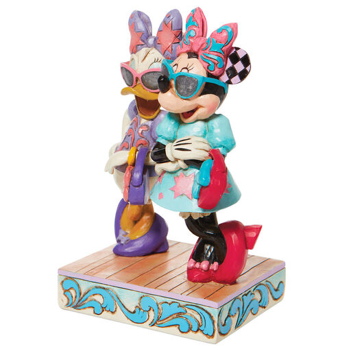 Jim Shore Disney Minnie and Daisy Fashionistas Figurine, 5.75", 