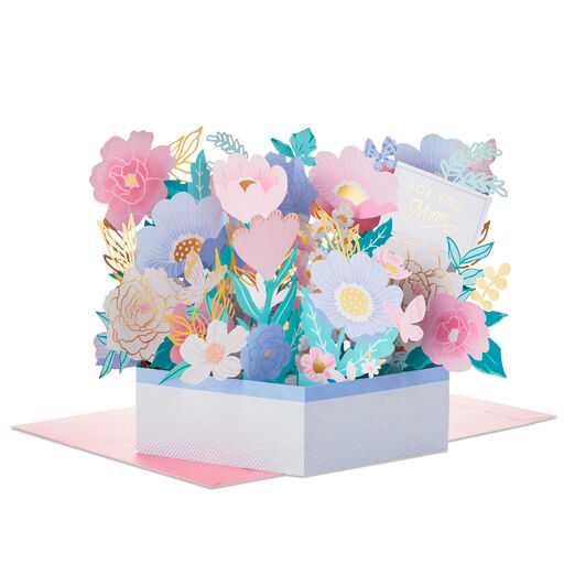 Jumbo Flower Bouquet 3D Pop-Up Greeting Card for Mom, 