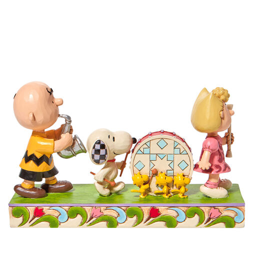 Jim Shore Peanuts Marching Band Figurine, 4.625", 