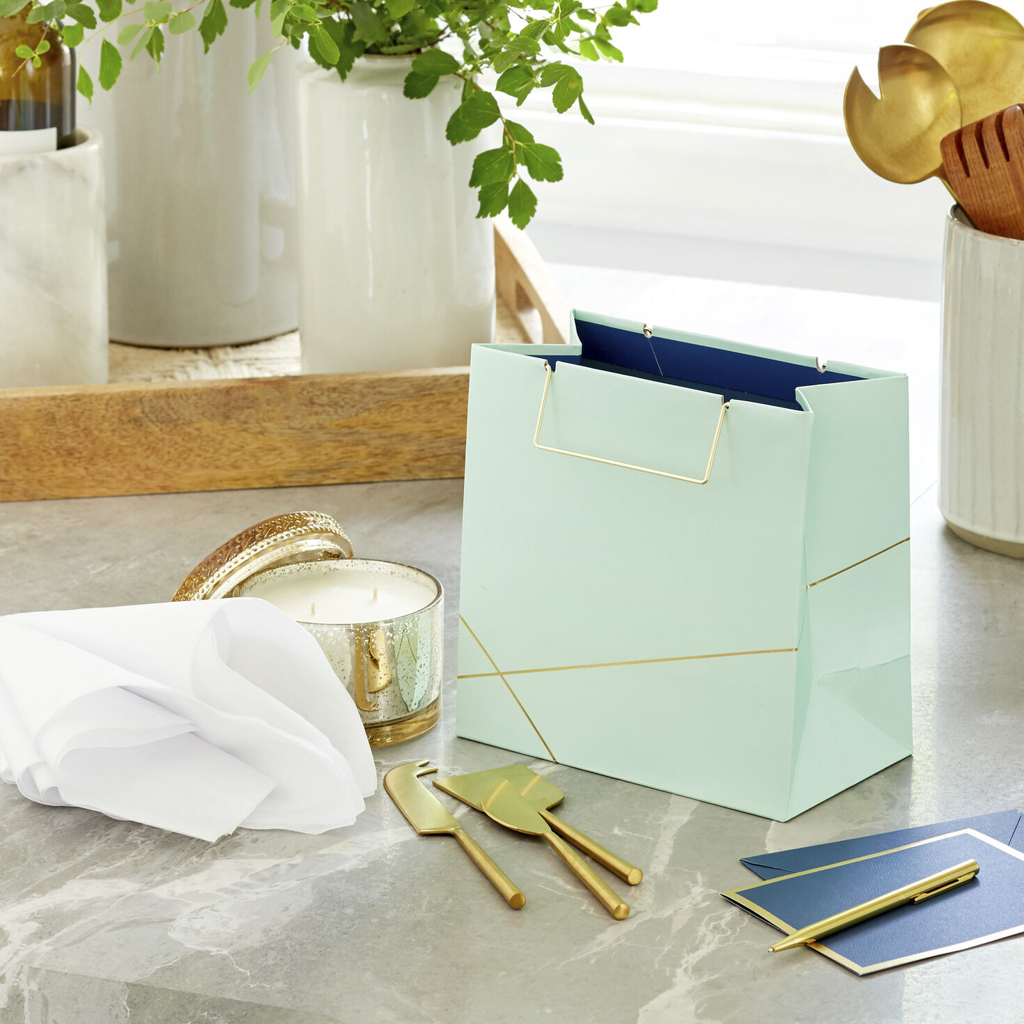 Mint green gift 2025 bags