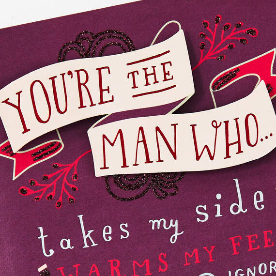 You're the Man Romantic Valentine's Day Card for Him, , large image number 4