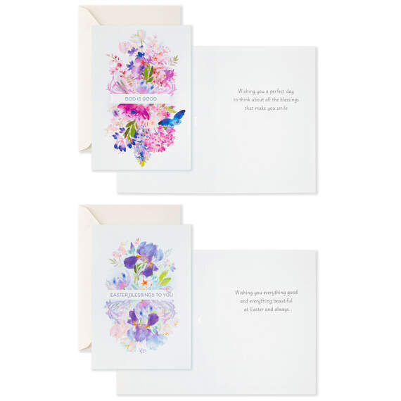 Watercolor Floral Boxed Easter Cards, Pack of 16, , large image number 3
