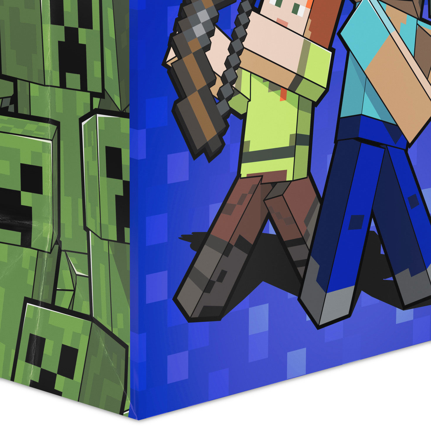 Minecraft Alex and Steve With Weapons on Blue Base/Side Detail image number 5