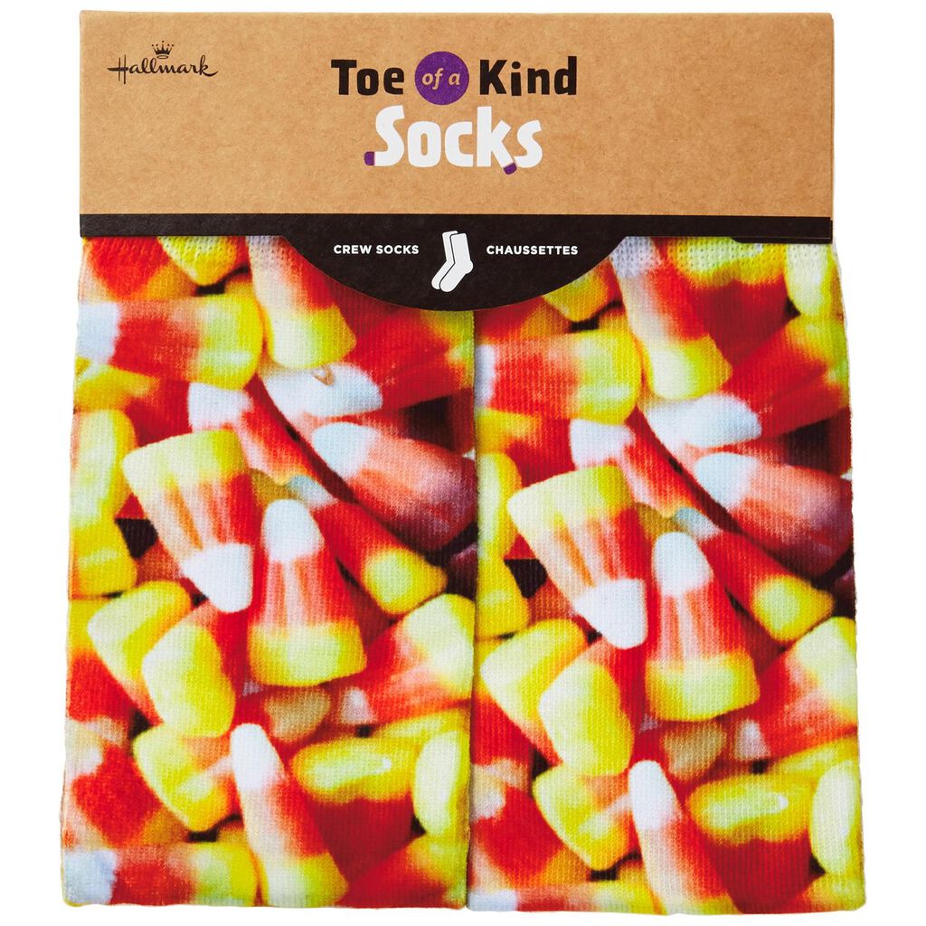 Candy Corn Toe Of A Kind Novelty Socks Socks Shoes Hallmark
