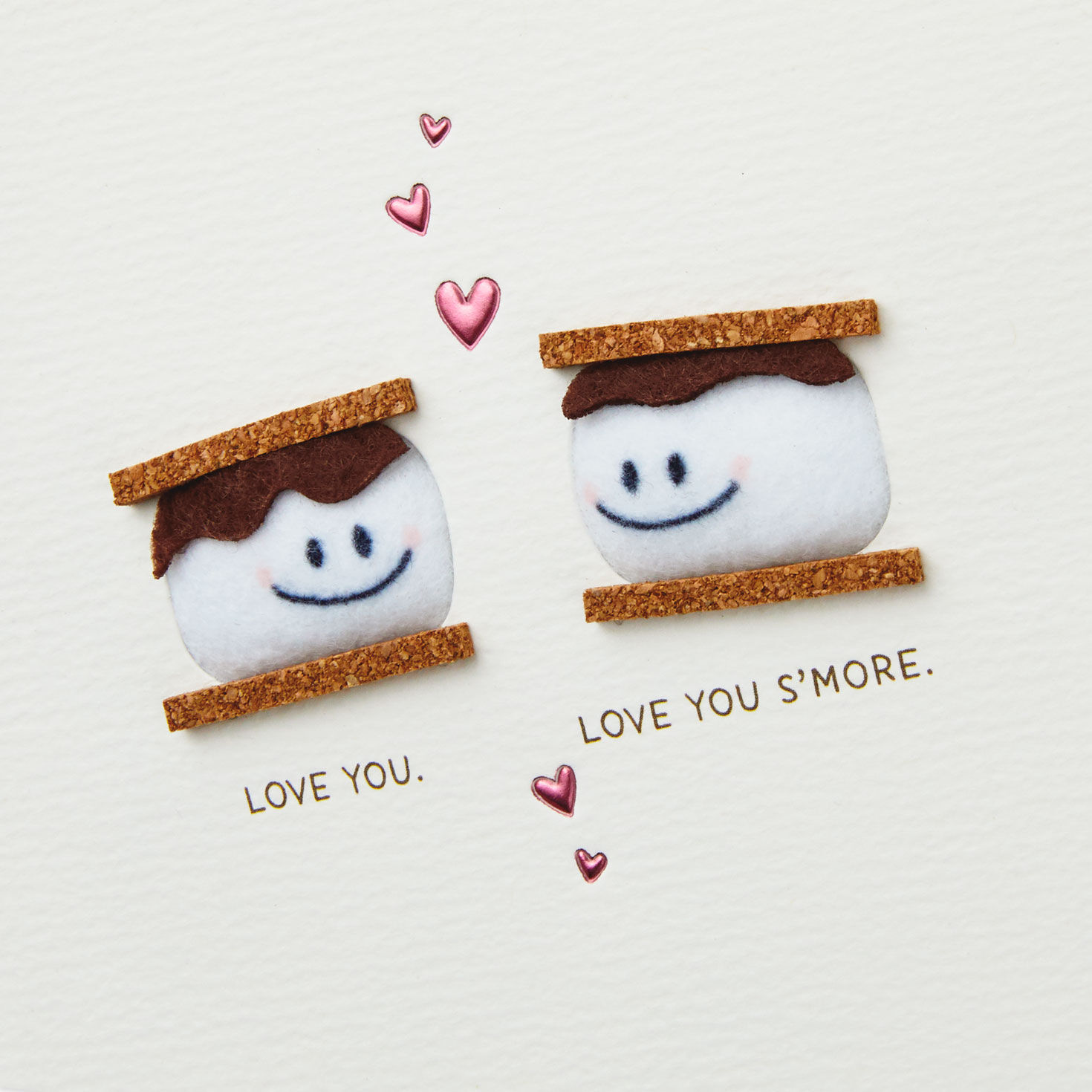 Smores Couple Love Card Valentine or Anniversary Card Front Detail image number 4