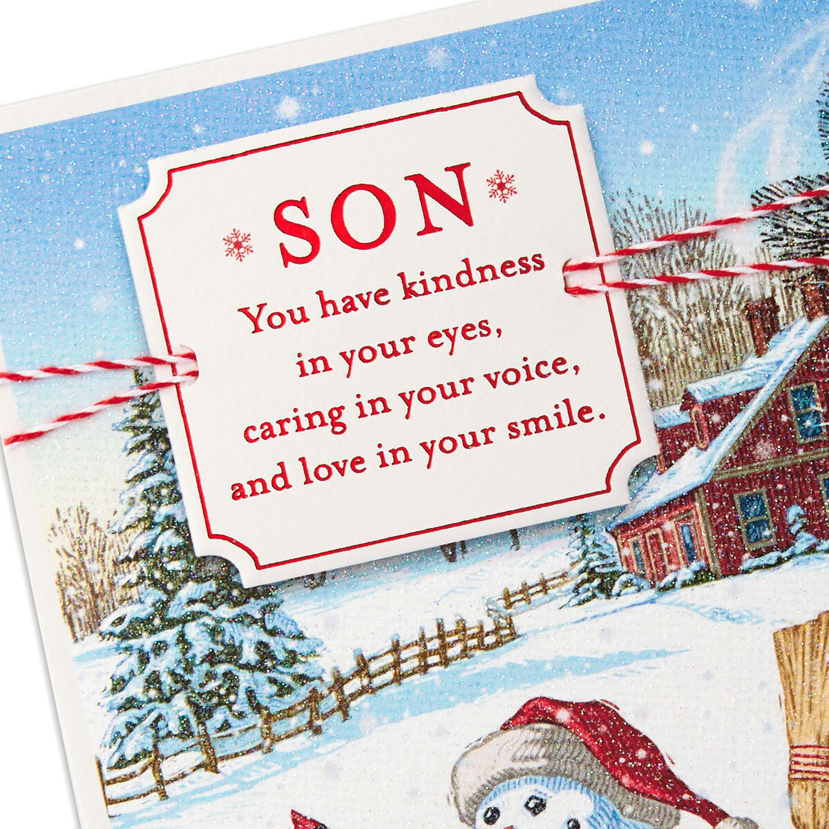 Snowman Christmas Card for Son Greeting Cards Hallmark