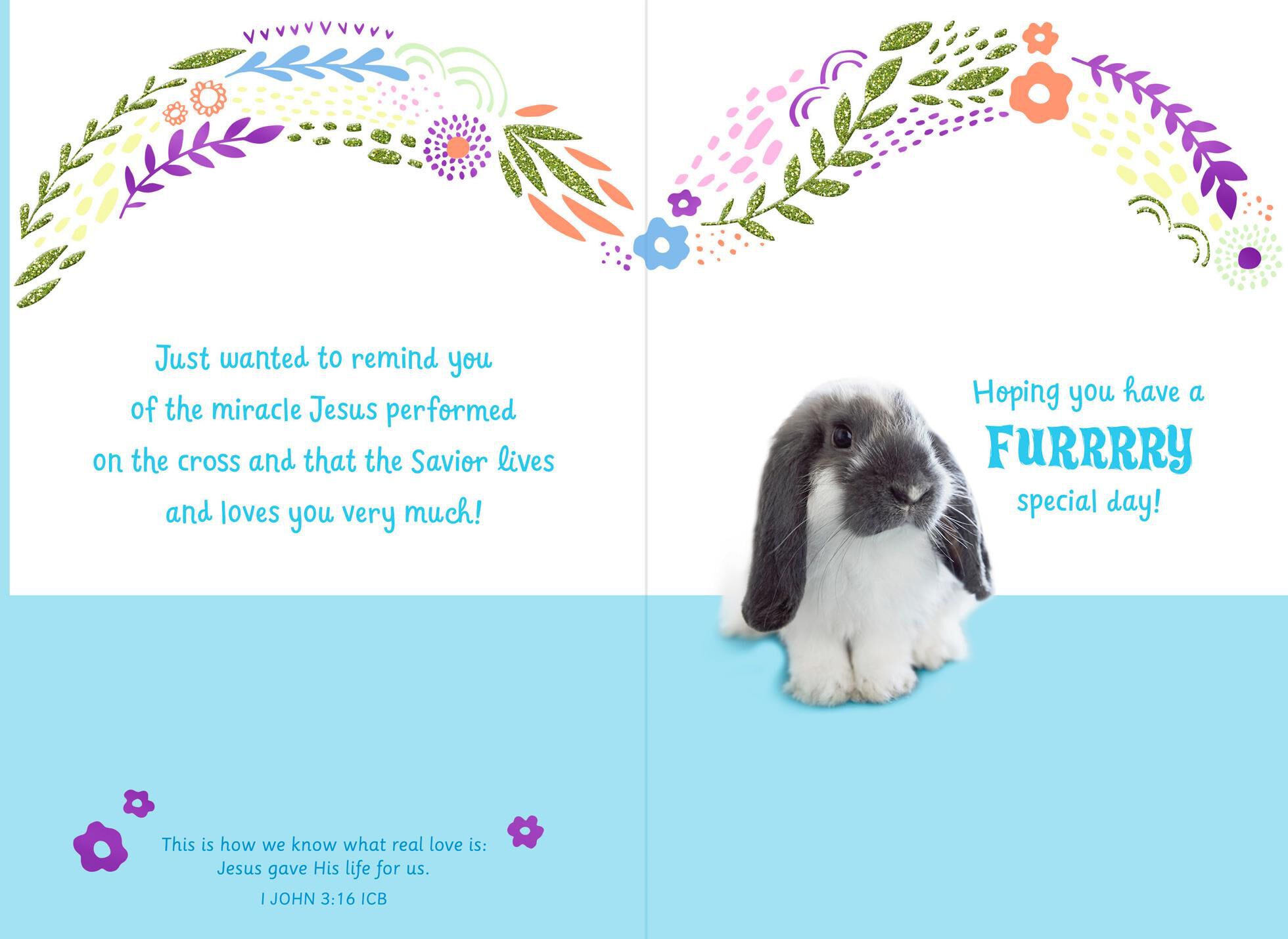 To a Special Somebunny Religious Easter Card