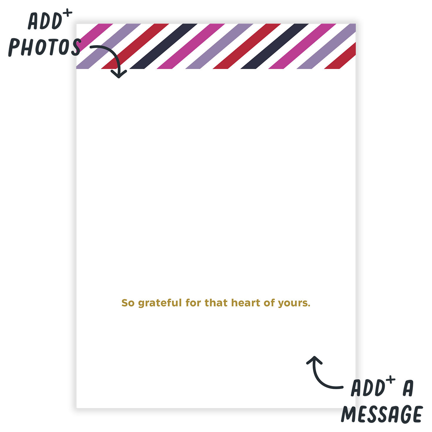 Personalized Bright Rays and Hearts Love Photo Card  image number 3