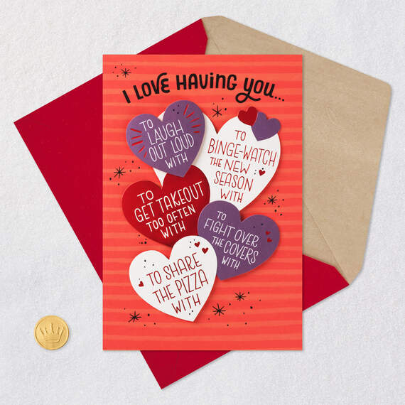 Love You With All My Heart Valentine's Day Card for Him, , large image number 5