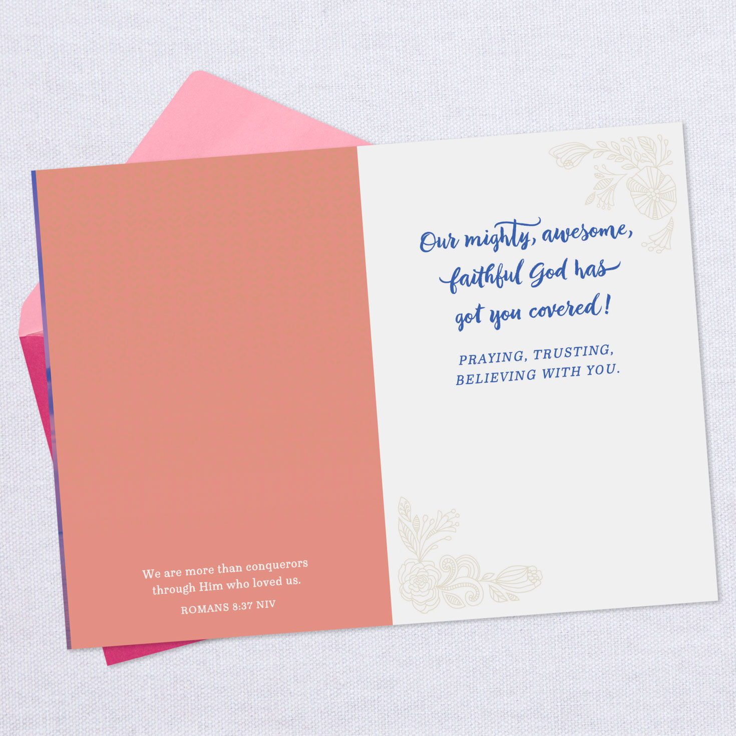 God Has Got You Covered Religious Encouragement Card, , large image number 3