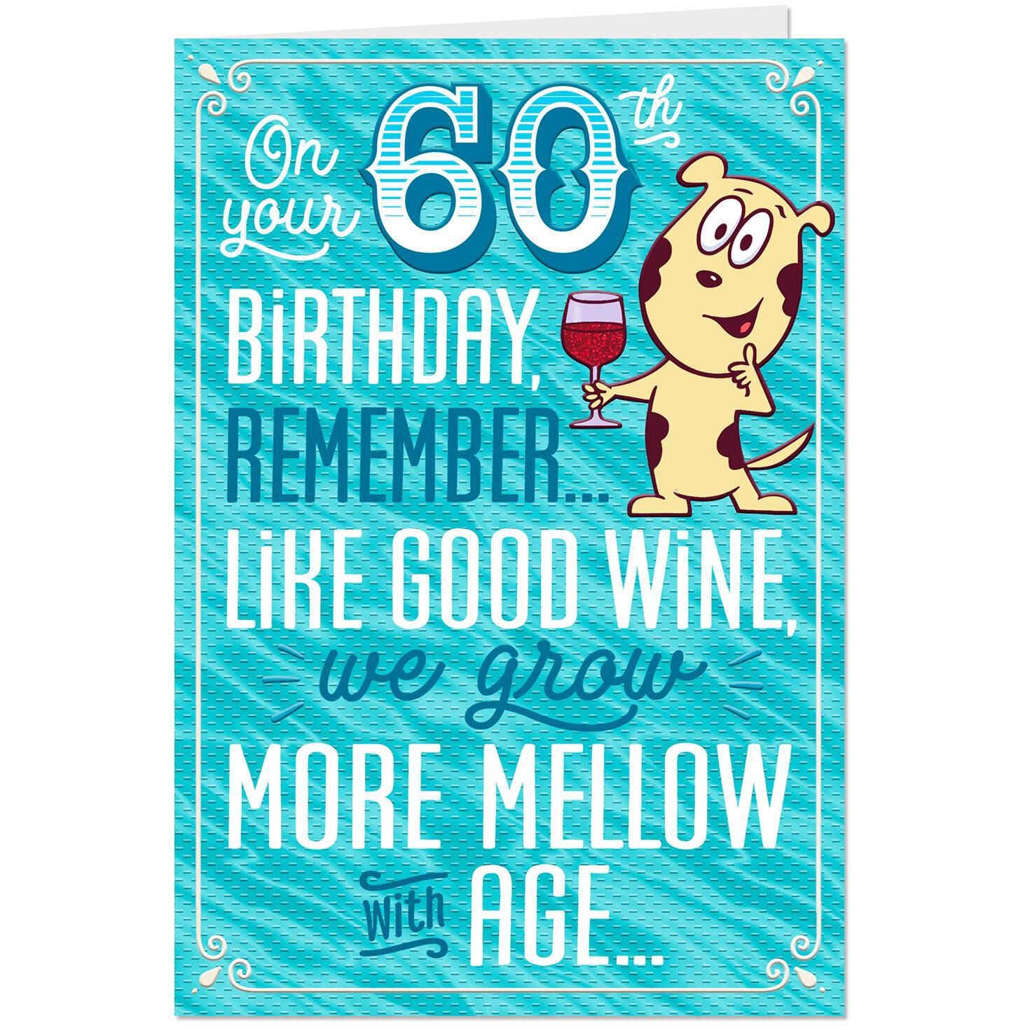 Like Good Wine Funny 60th Birthday Card Greeting Cards Hallmark