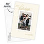 Cream Frame With Gold Holiday Photo Card Card with Envelope indicating personalization image number 2