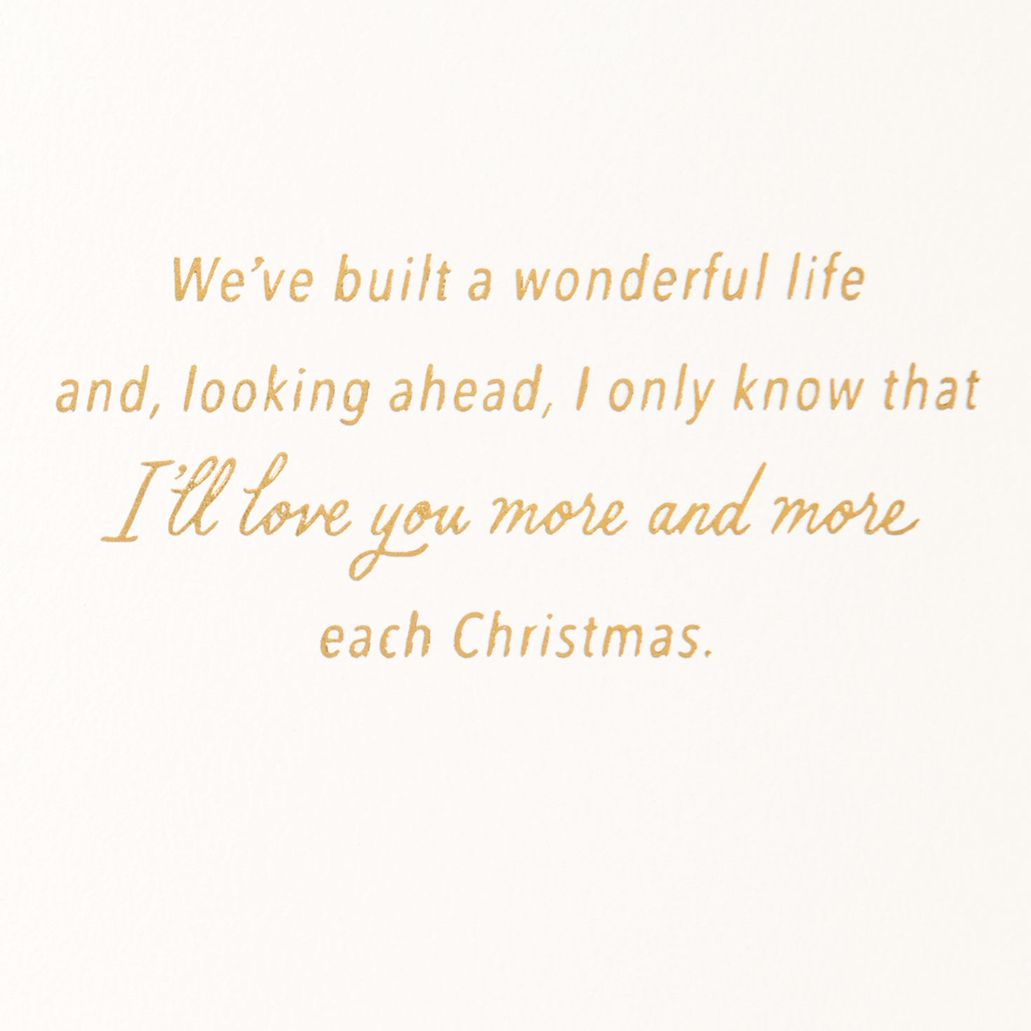 Gold Foil and Greenery Love Christmas Card Sentiment image number 3