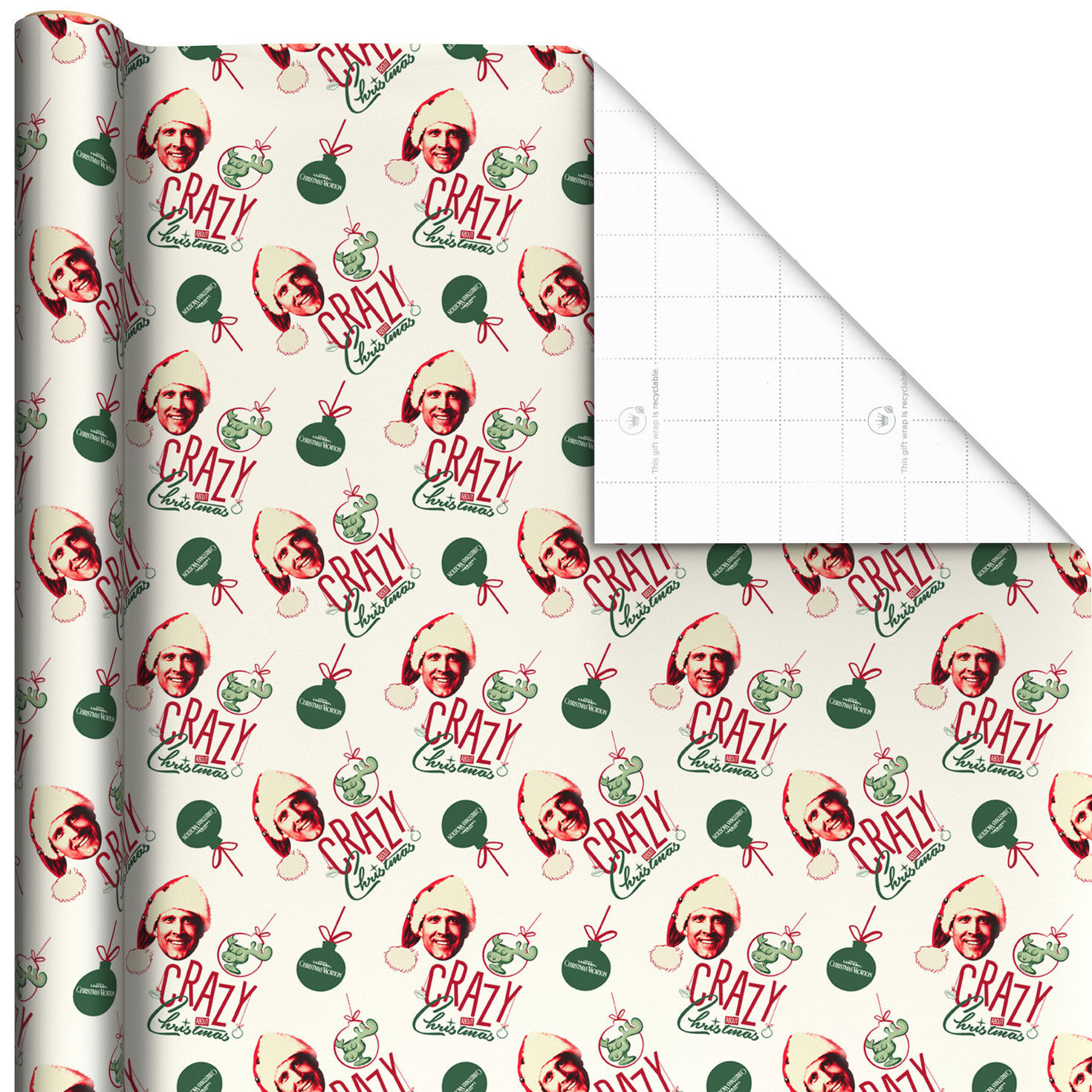 National Lampoon's Christmas Vacation Clark Griswold Christmas Wrapping Paper Roll, 35 sq. ft.