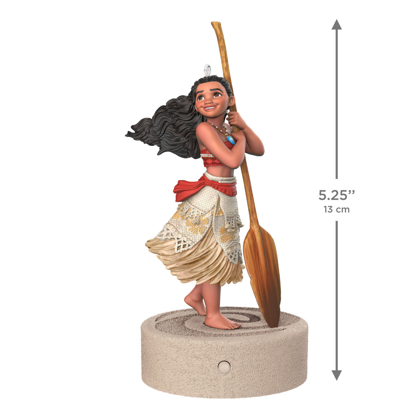 Disney Moana With Oar Keepsake Ornament measurement image number 3