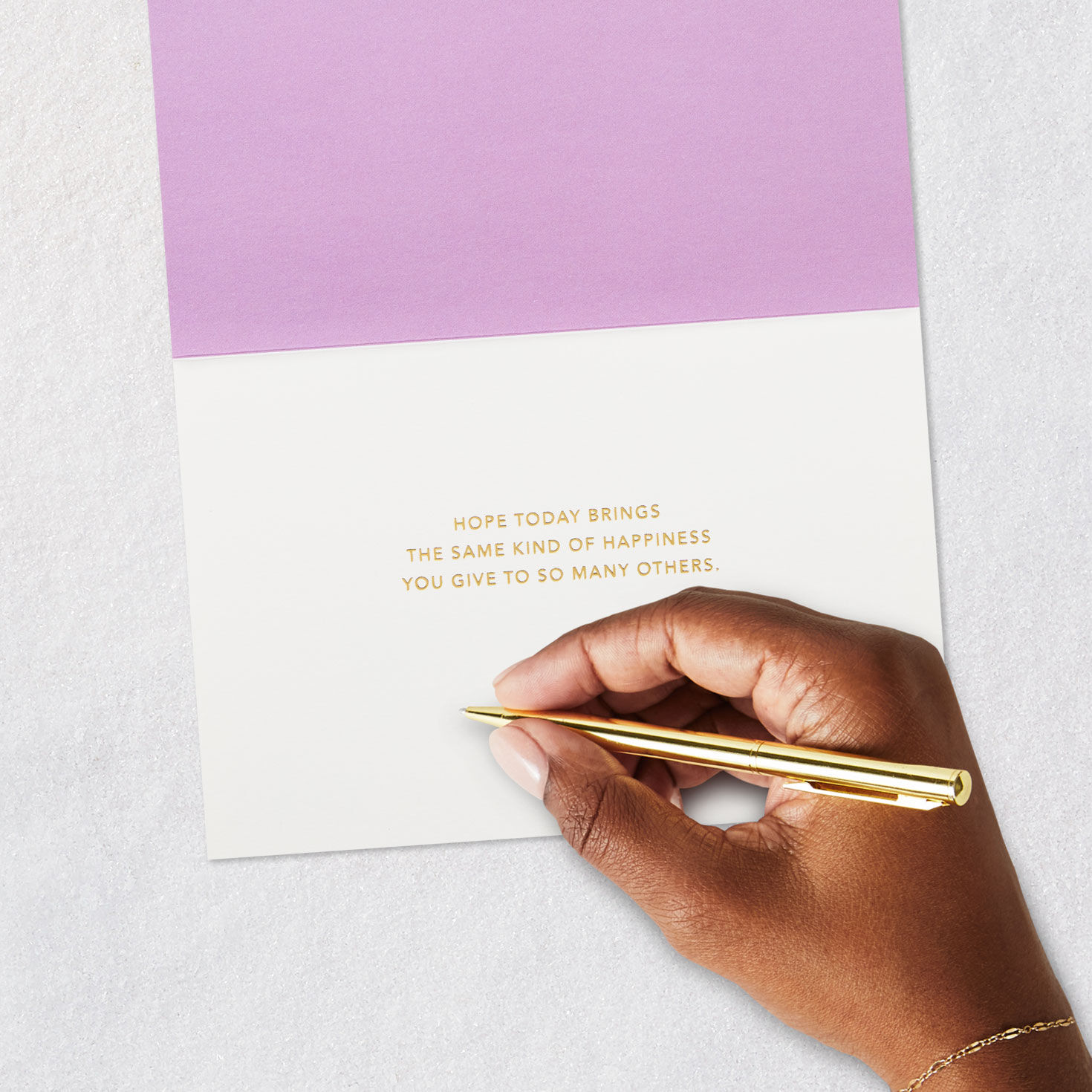 Spring Flowers, Butterflies and Eggs Easter Card signing card image number 6