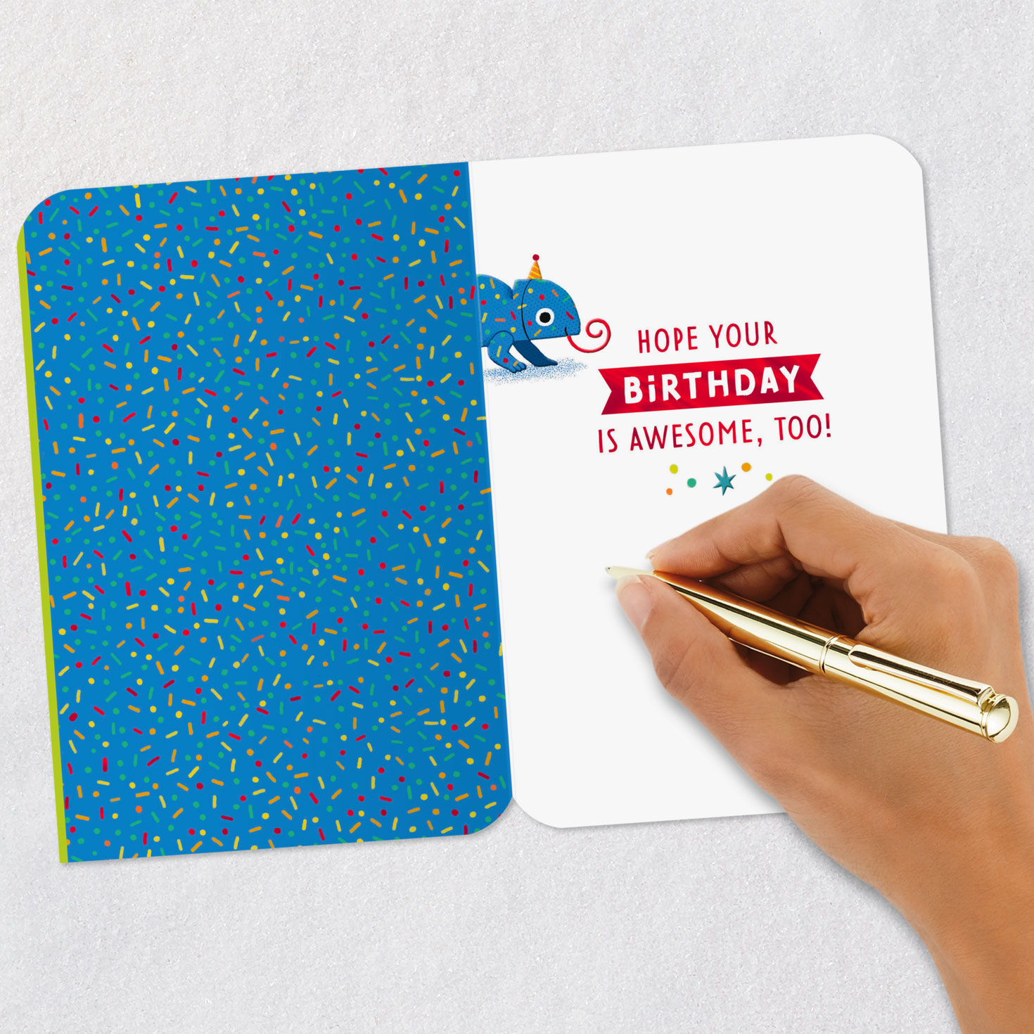 No Hiding Your Awesomeness Chameleon Birthday Card for Grandson for only USD 3.99 | Hallmark