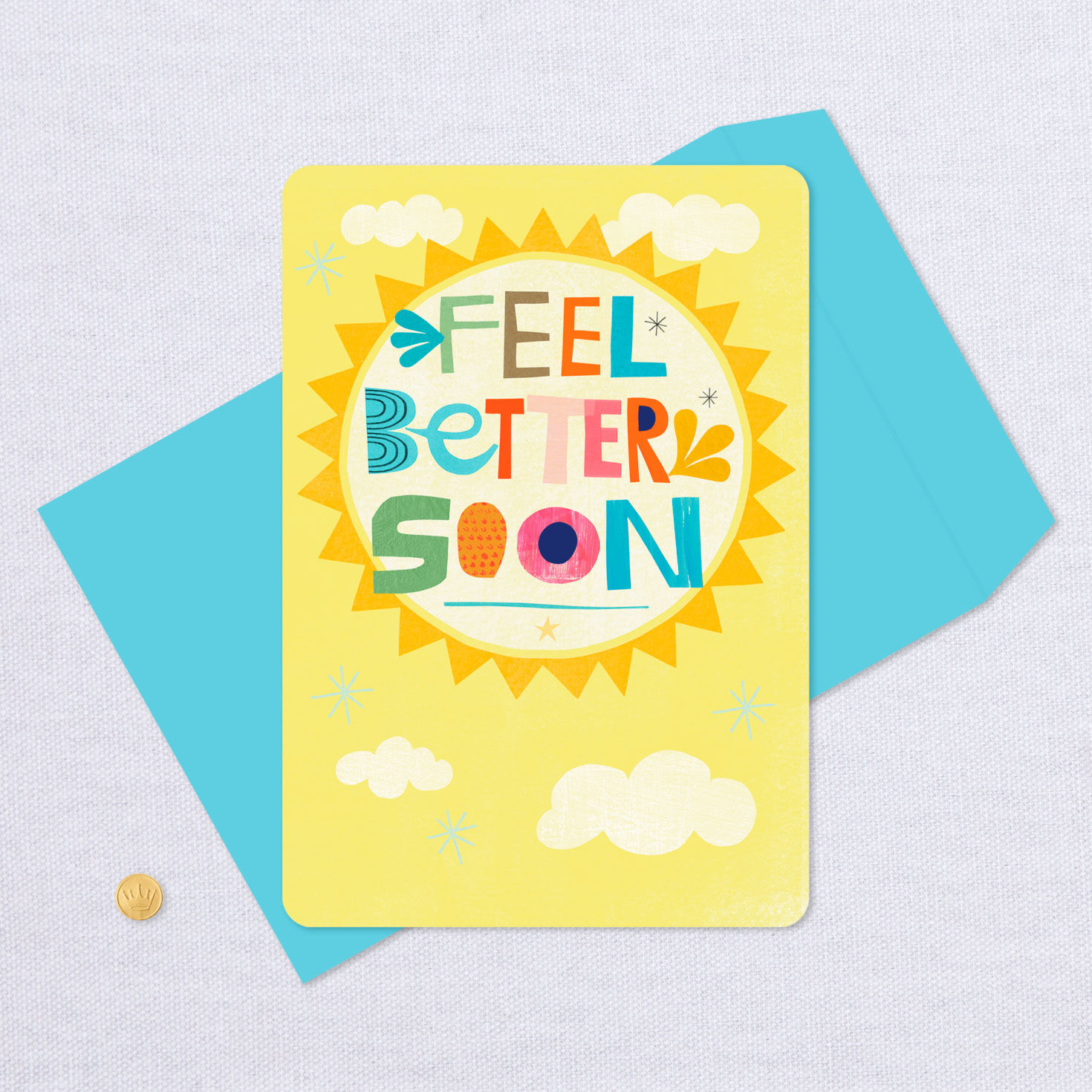 16" Feel Better Soon Sun Jumbo Get Well Card for only USD 9.99 | Hallmark
