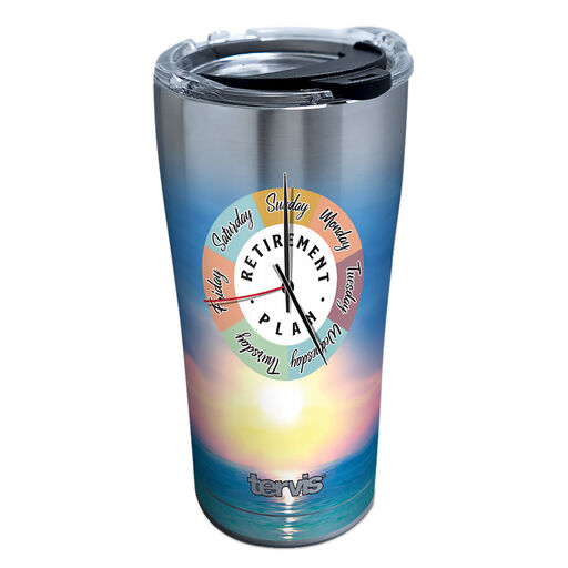 Tervis Retirement Clock Stainless Steel Tumbler, 20 oz., 