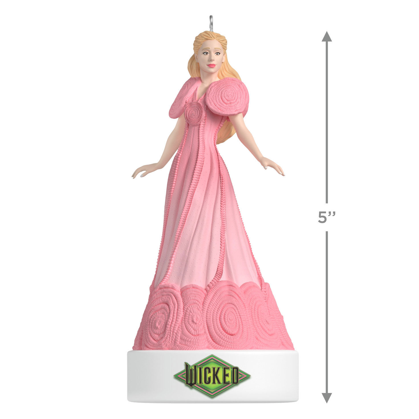 Wicked Glinda Pink Nightgown Keepsake Ornament measurement image number 3