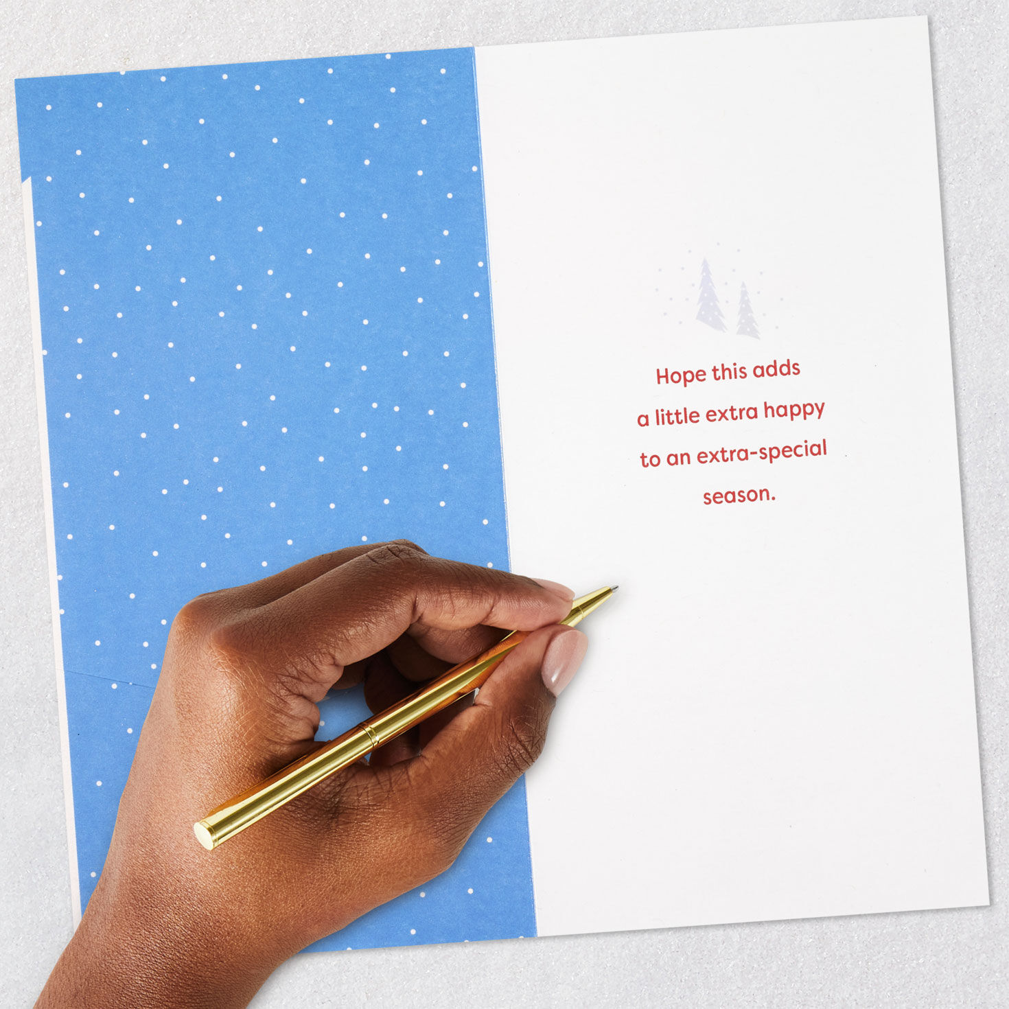 Skiing and Snowboarding Holiday Gift Card Holder signing card image number 8