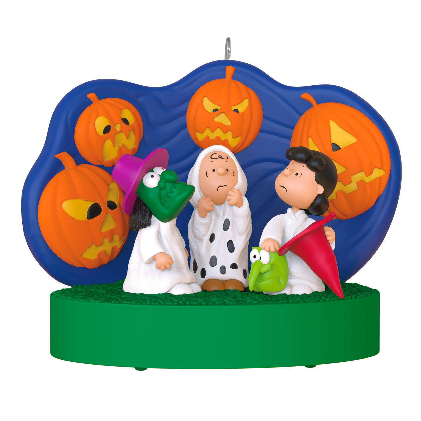 The Peanuts® Gang 60th Anniversary Spooked Trick-or-Treaters Ornament With Light and Sound