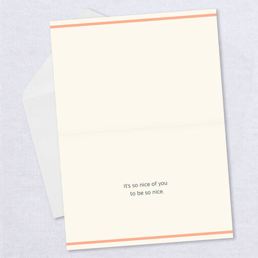 Personalized Nice of You to Be So Nice Thank-You Photo Card, 