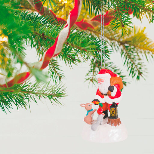 Santa's Forest Friends Ornament With Light and Sound, 