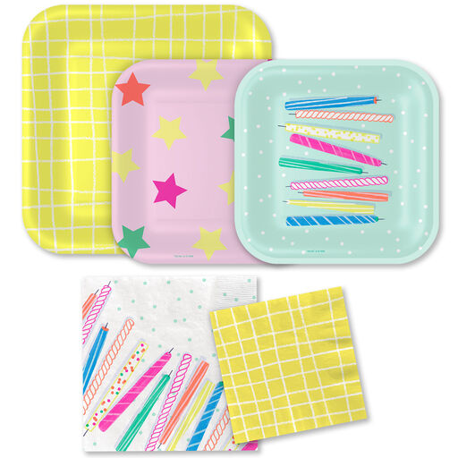 Cake and Candles Day Party Essentials Set, 