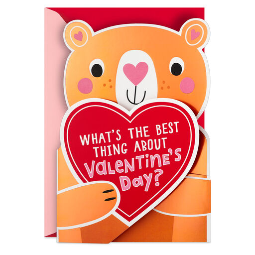 Bear Hug Musical Valentine's Day Card, 