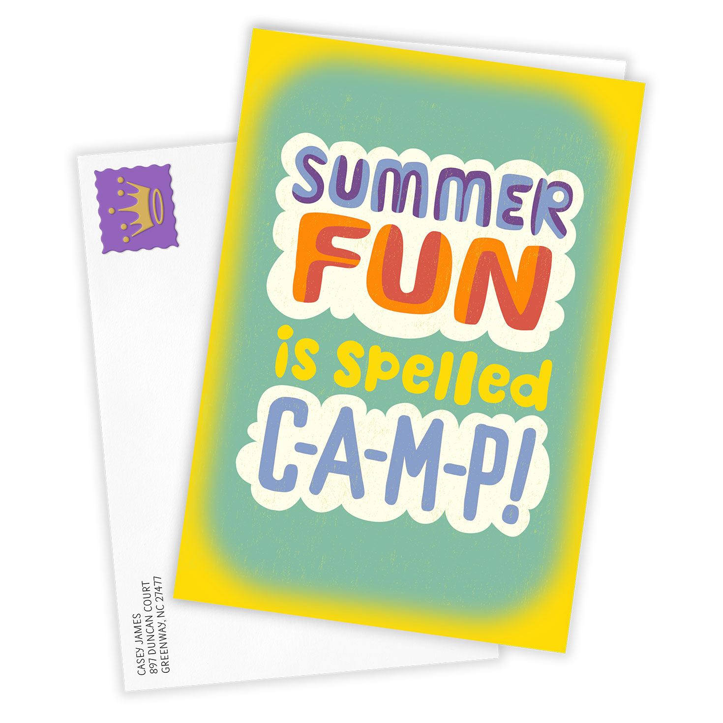 Fun Summer Camp Custom Card, , large image number 2