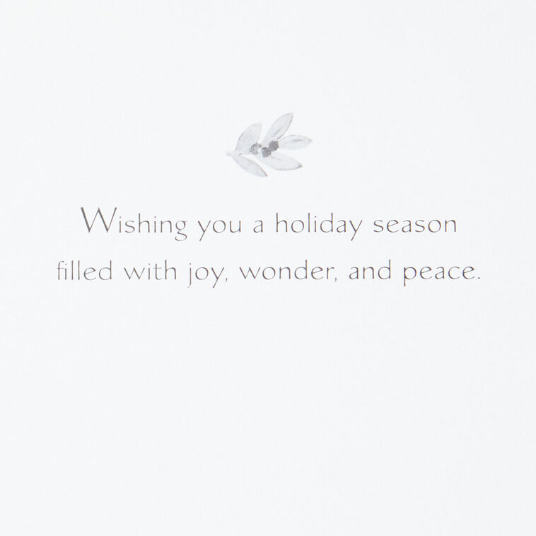 Holly Tree UNICEF Boxed Christmas Cards Sentiment image number 4