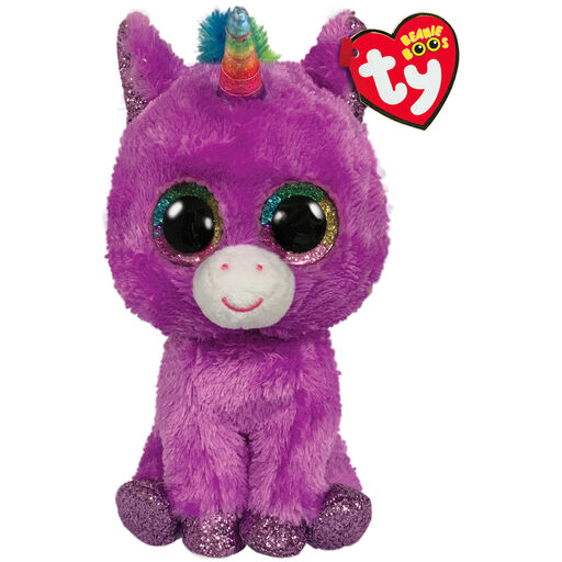 Ty Beanie Boos Heather Cat With Horn Stuffed Animal 6 Classic