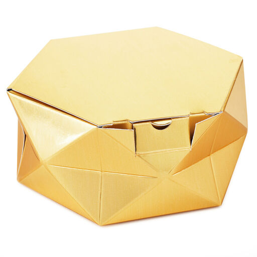 Gold Geometric Gift Card Holder Box, 