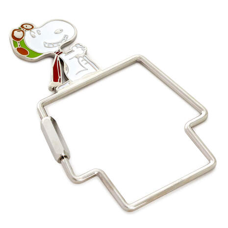 Peanuts® Snoopy the Flying Ace Doghouse-Shaped Keychain, , large