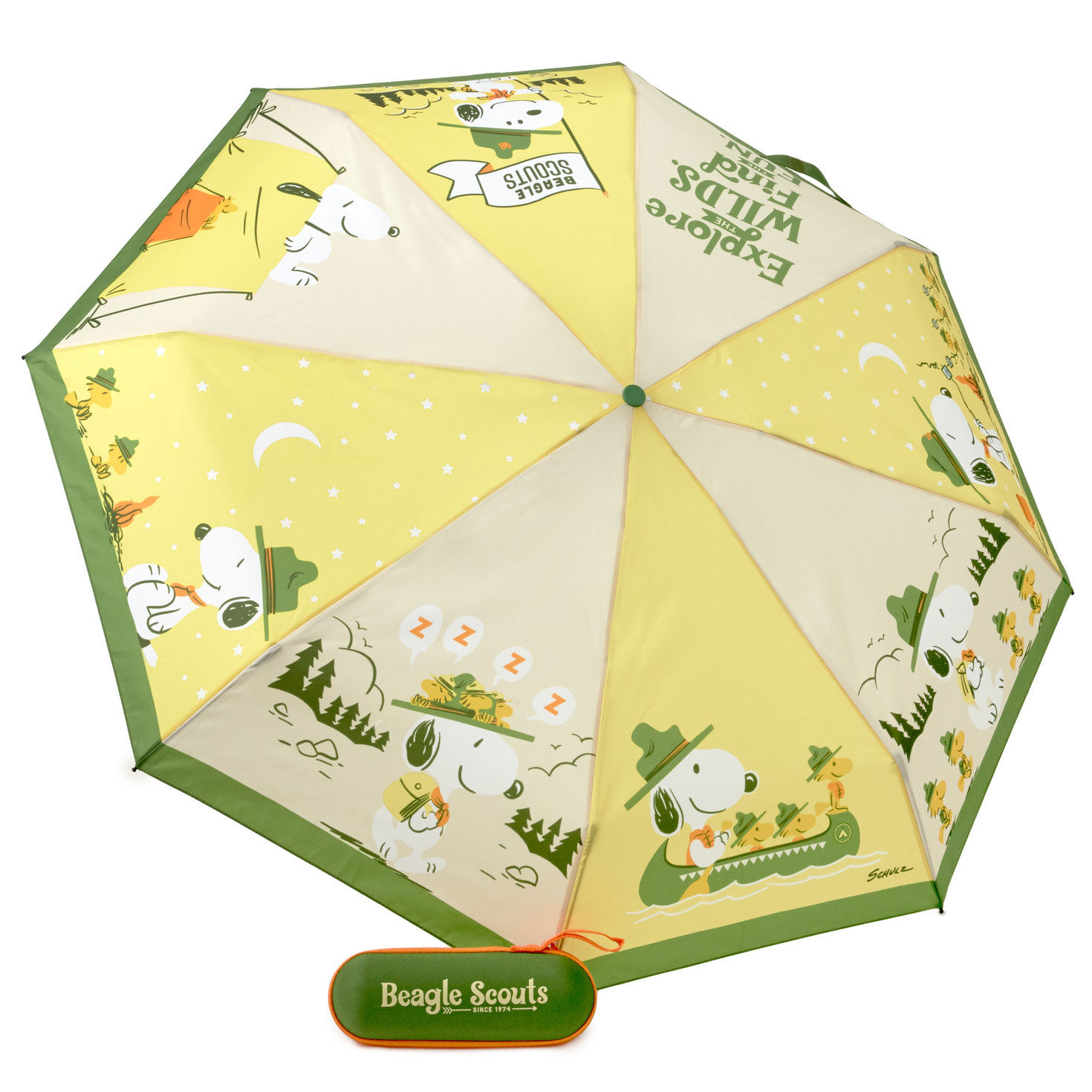 Peanuts® Beagle Scouts Find the Fun Umbrella With Case for only USD 26.99 | Hallmark