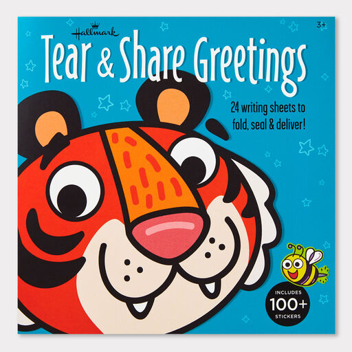 Cute Animals Tear and Share Kids Stationery, Pack of 24, 