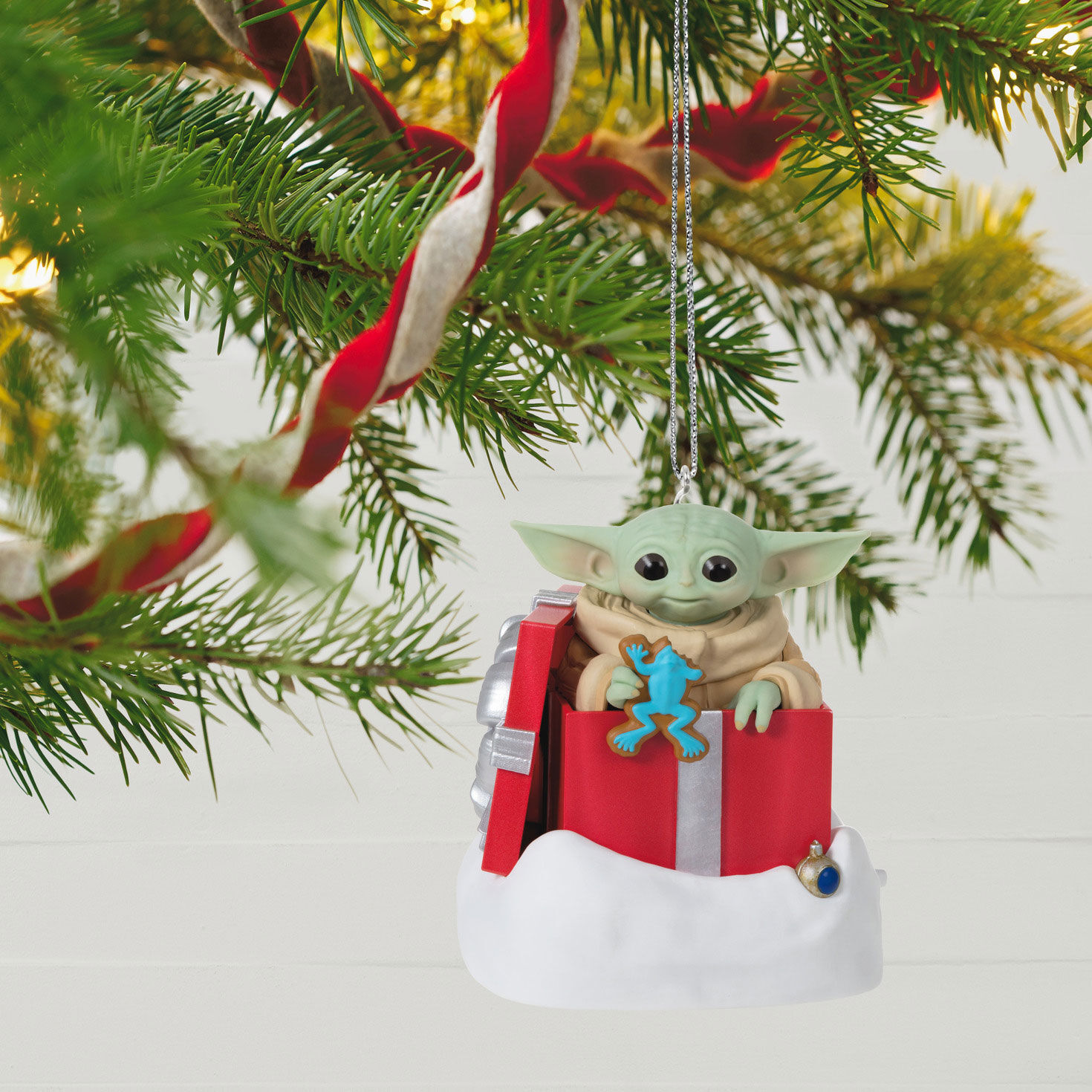 Star Wars: The Mandalorian&trade; Grogu&trade; Greetings Ornament With Sound and Motion, , large image number 2