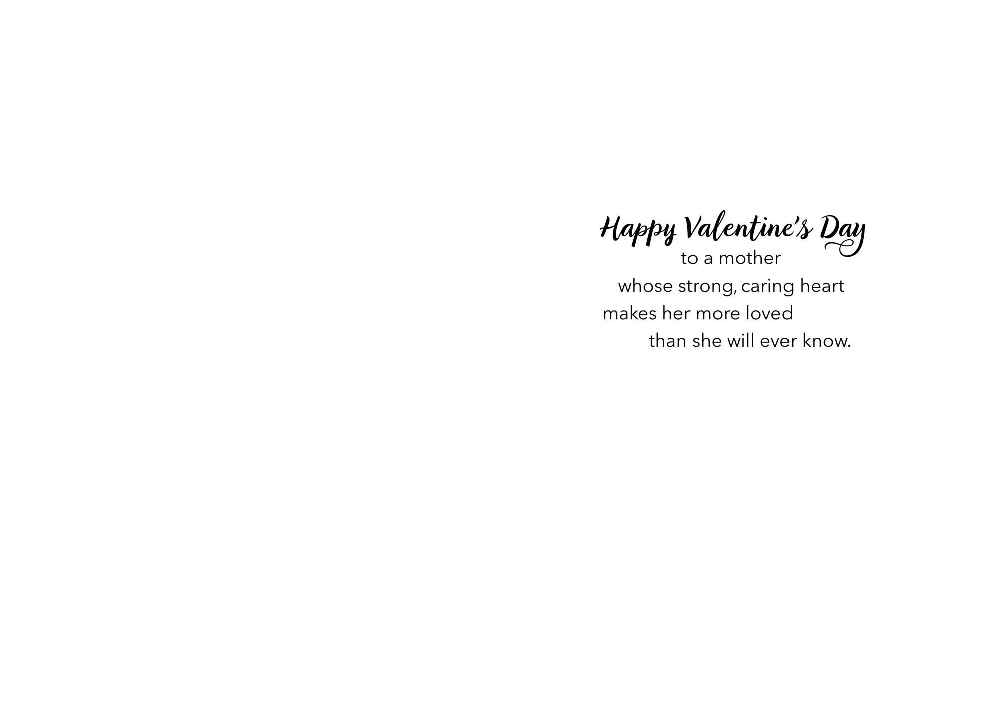 Woman in Hat Valentine's Day Card for Mother