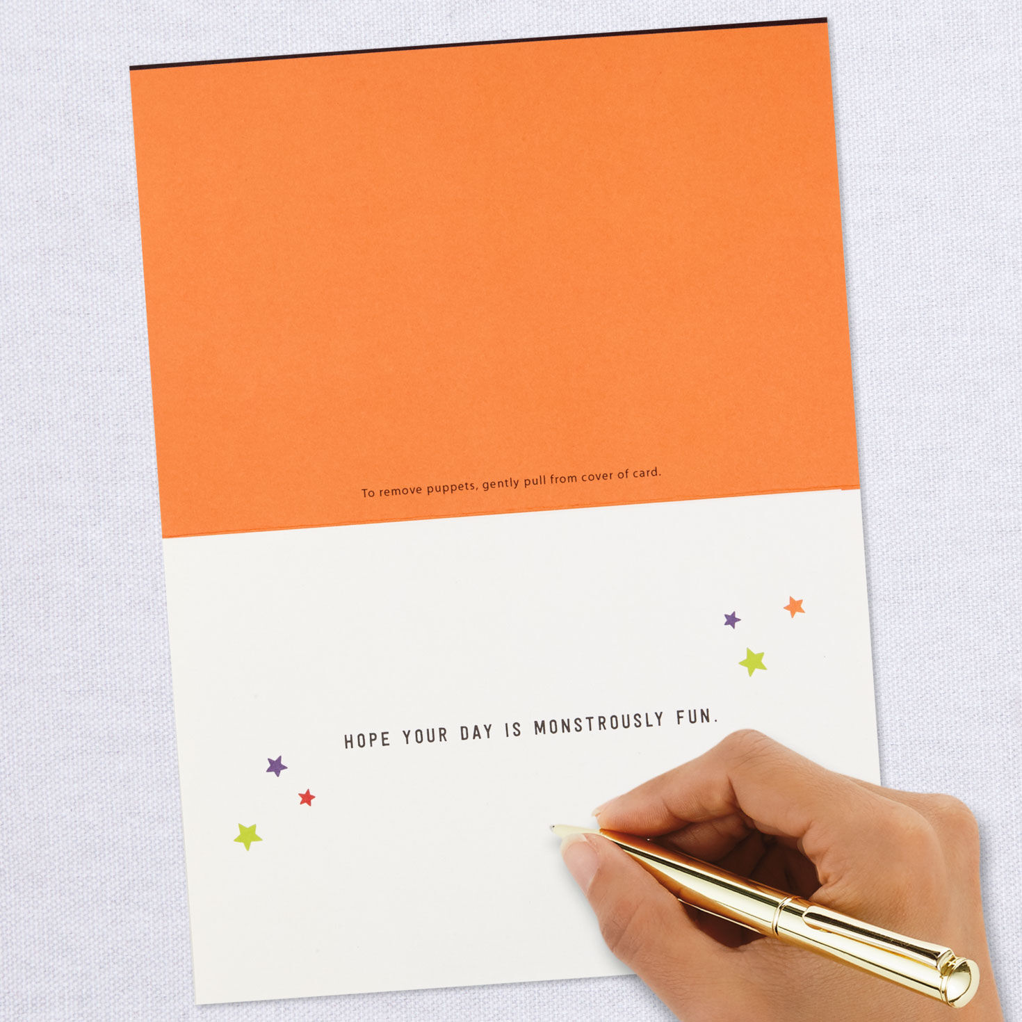 Happy Halloween Card With Felt Finger Puppets, , large image number 7