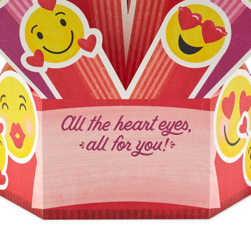 Heart Eyes Musical 3D Pop-Up Valentine's Day Card With Light, 