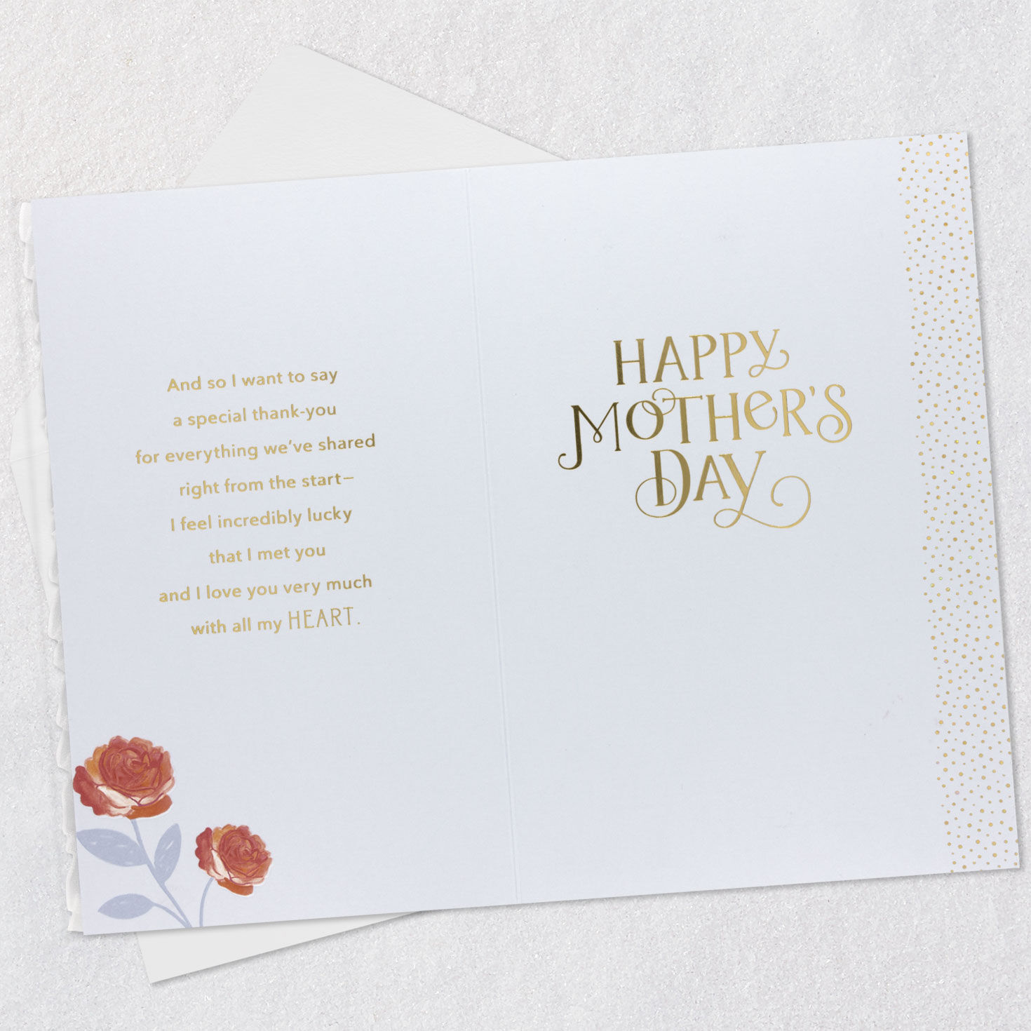 Roses on Blue Wife Mother's Day Card  image number 5