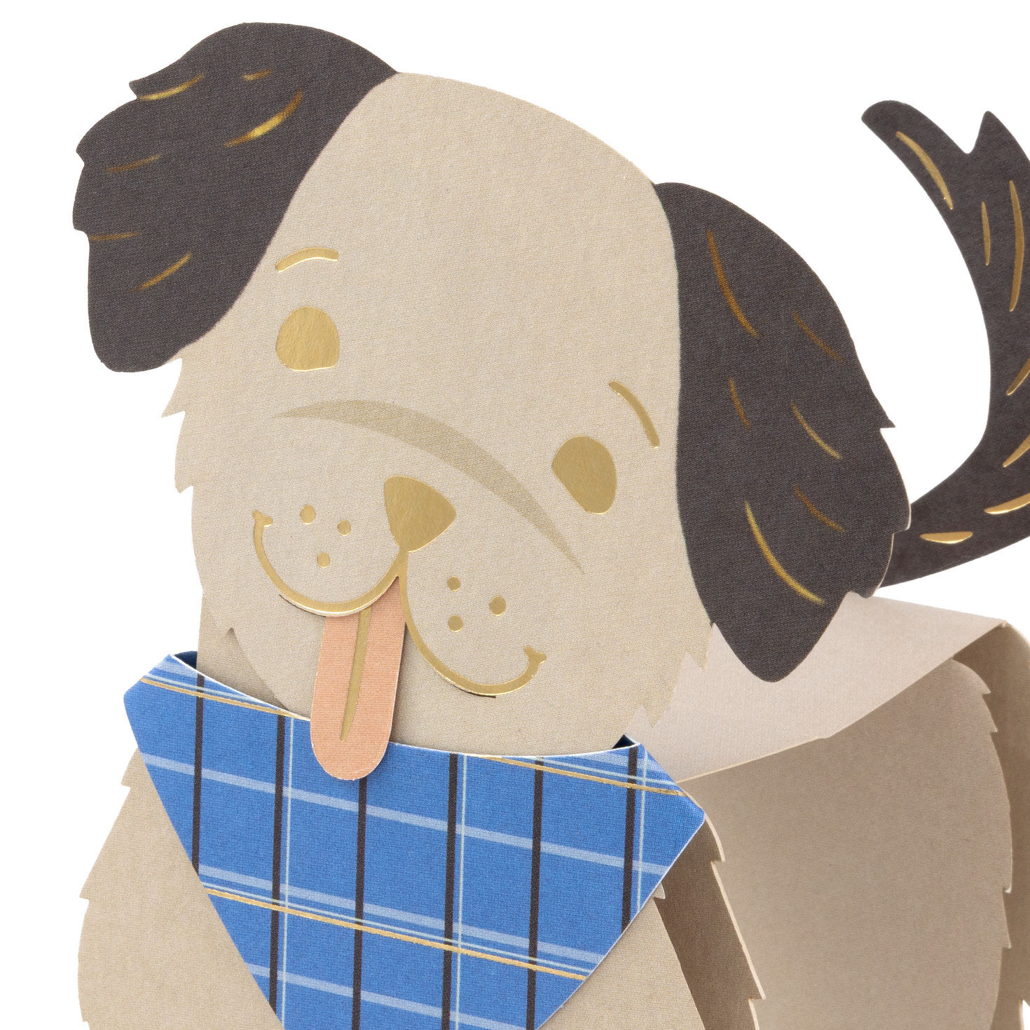 Paper Craft Puppy Dog Pop-Up Father's Day Card Card Front Detail image number 4