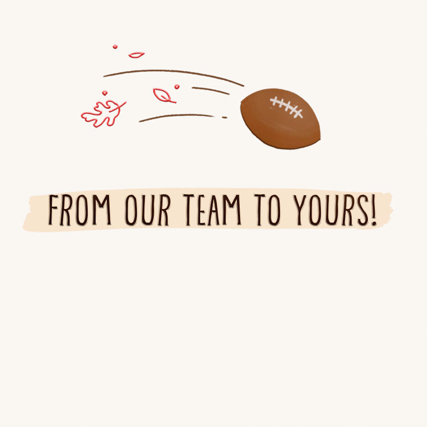 Turkey Football Team Thanksgiving Card Sentiment image number 2