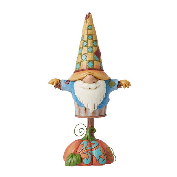 Jim Shore Harvest Scarecrow Gnome Figurine, 8.25"
