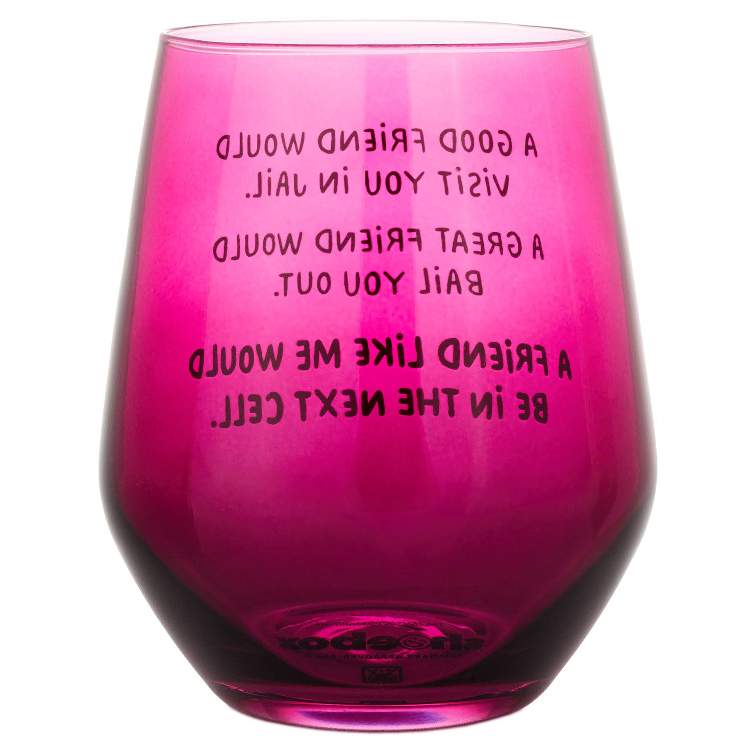 A Friend Like Me Funny Stemless Wine Glass, 15.5 oz., , large image number 2