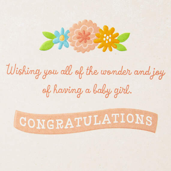 Full of Giggles New Baby Girl Card, , large image number 2