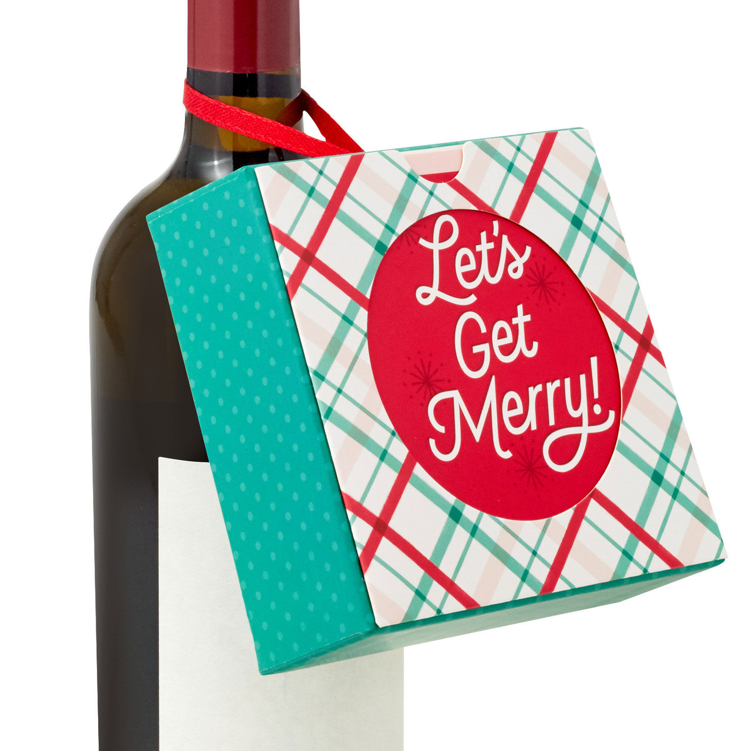 Let's Get Merry! Christmas Gift Card Holder Box in use image number 7
