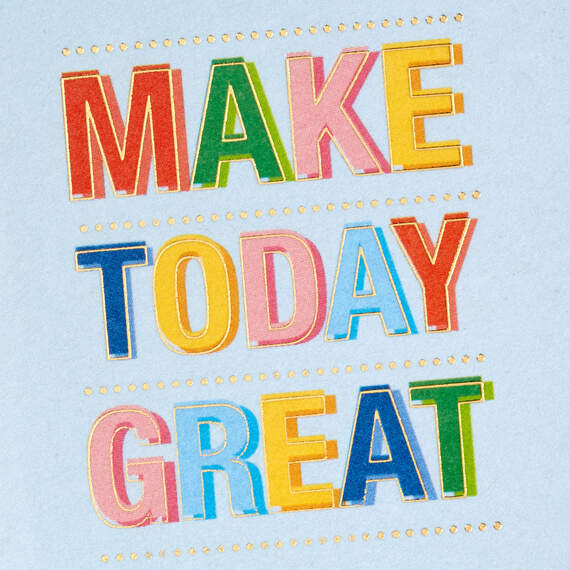 3.25" Mini Make Today Great Blank Card, , large image number 4