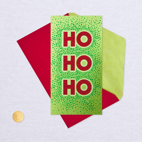 Ho Ho Ho More Merry Money Holder Christmas Card, , large image number 5